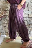 Basso Shirring Genie Pant Deep Damson